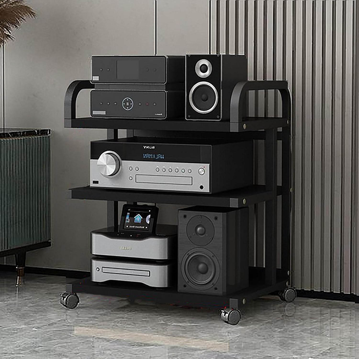 Movable AV Media Stand