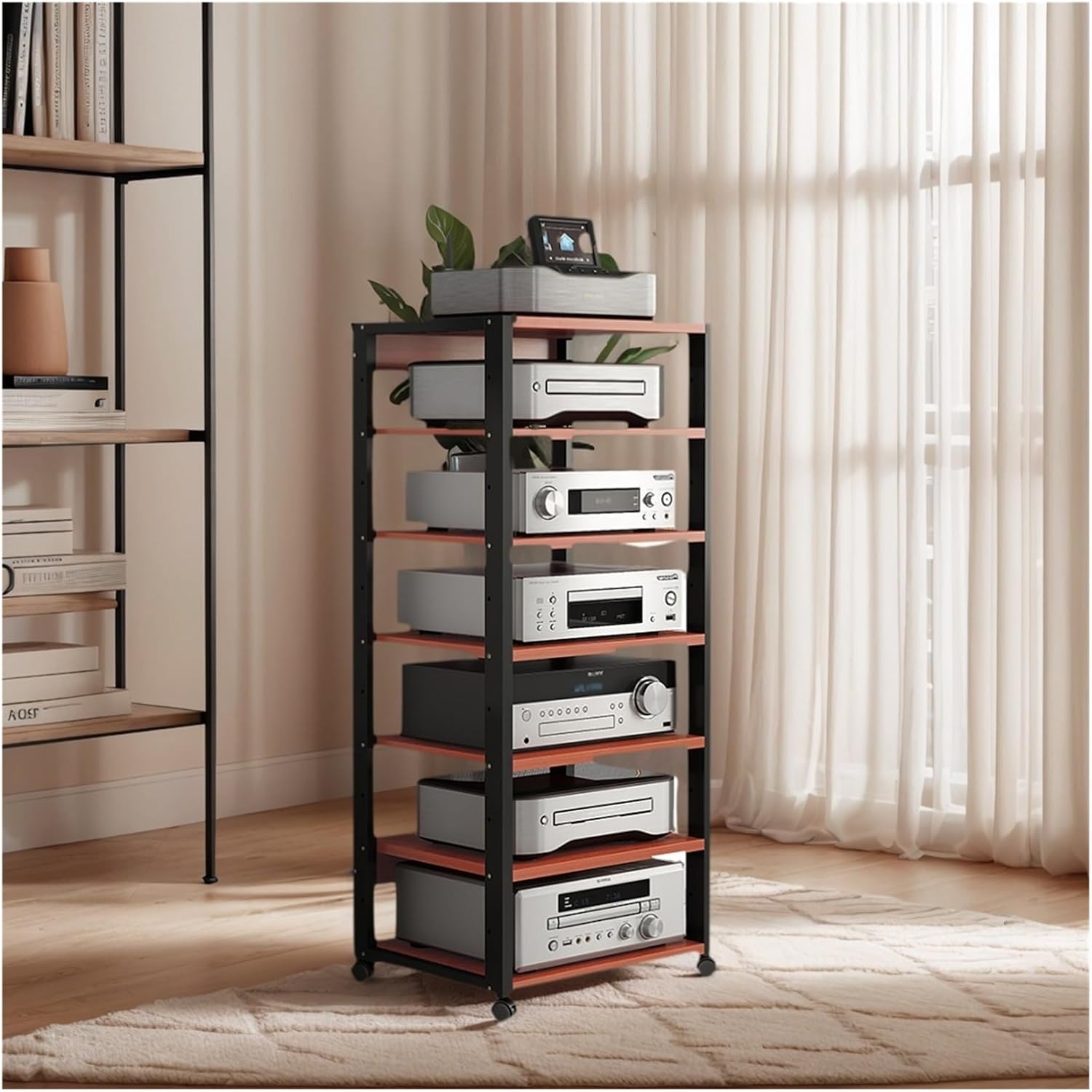 Audio Rack Av Tower Media Stand