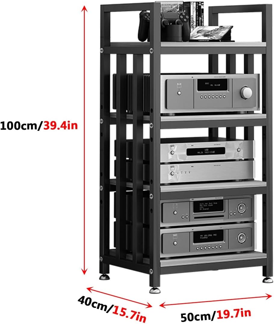 Aimery Stereo Component Cabinet Media Stand Freestanding