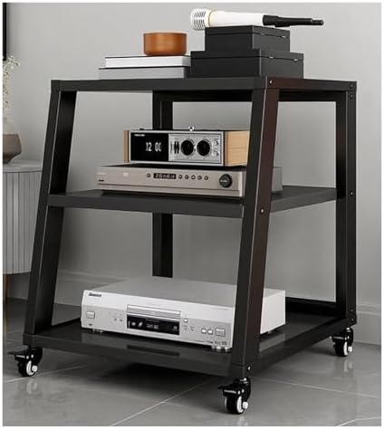 Heavy Duty Mobile Media Stand with Wheels