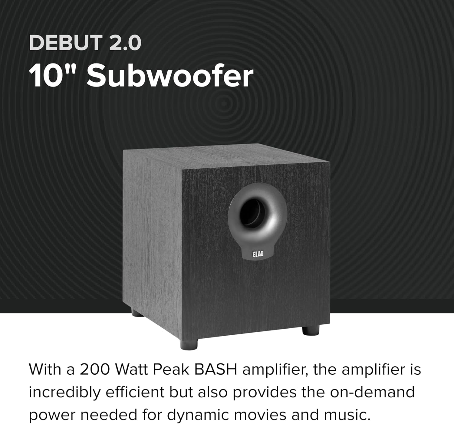 ELAC Debut 2.0 S10.2 10 Powered Subwoofer