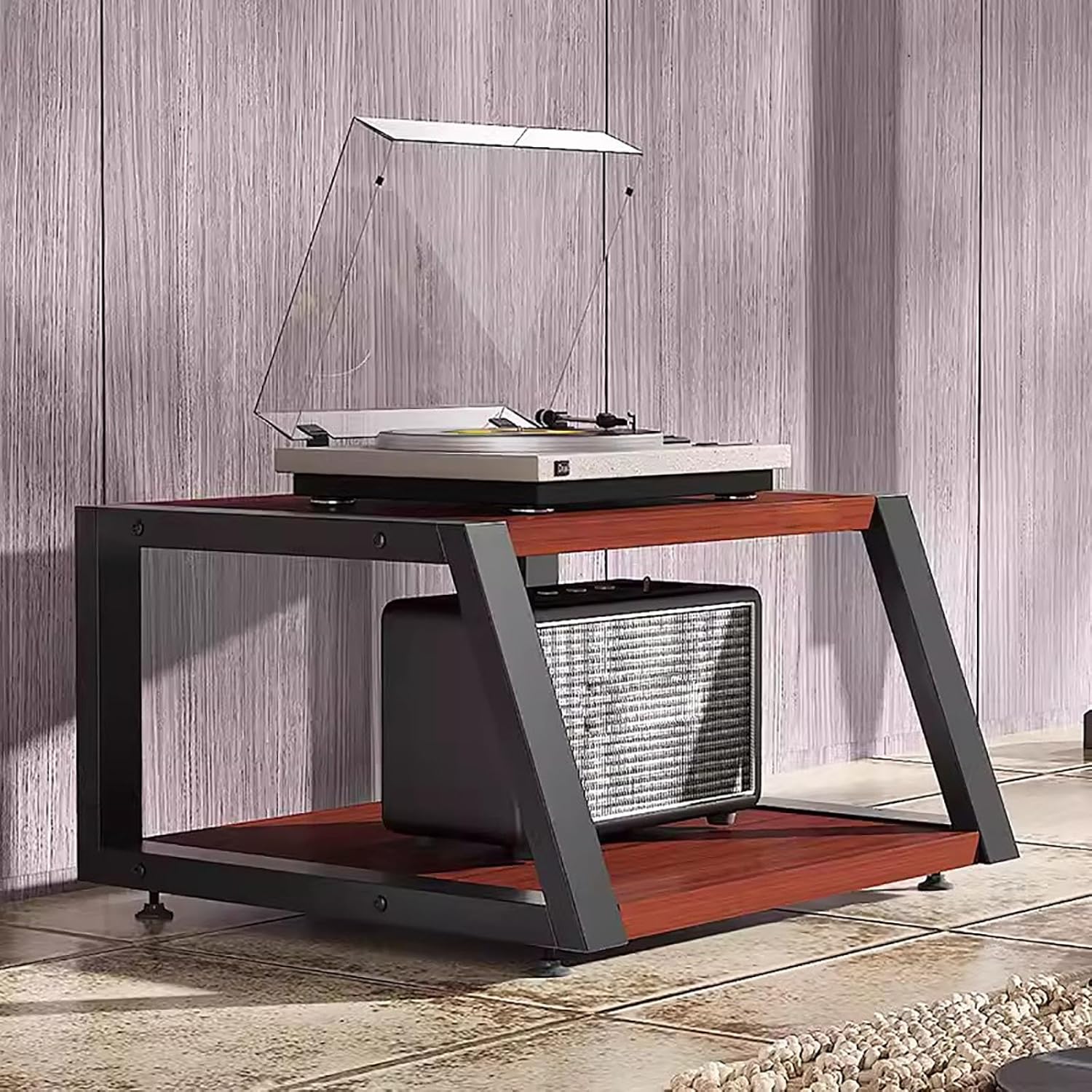 YLLFFLL Heavy Duty Stereo Cabinet Audio Rack Tower