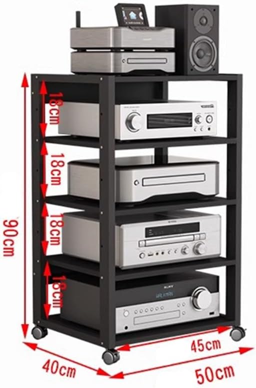Zfmnoyev 3/4/5/6/7-Tier AV Media Stand Audio Rack