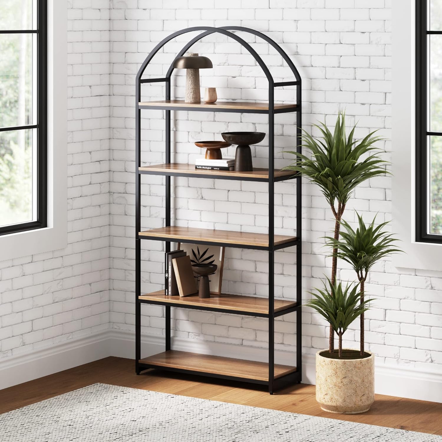 Nathan James Haven Etagere Bookshelf