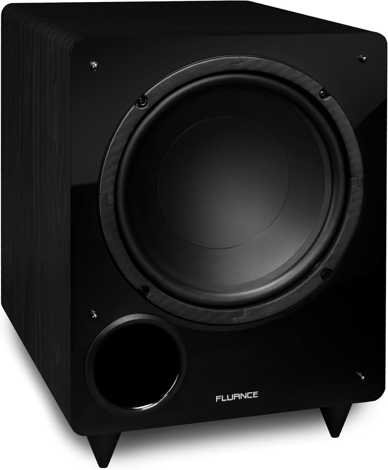 Fluance DB10 10-inch Low Frequency Ported Front Firing Powered Subwoofer for Home Theater & Music