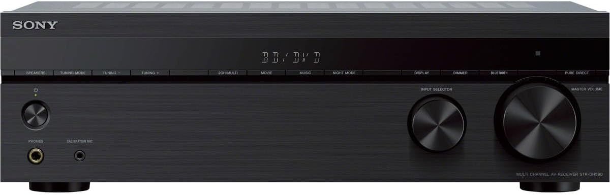 Sony STRDH590 5.2 Channel Surround Sound Home Theater Receiver: 4K HDR AV Receiver with Bluetooth