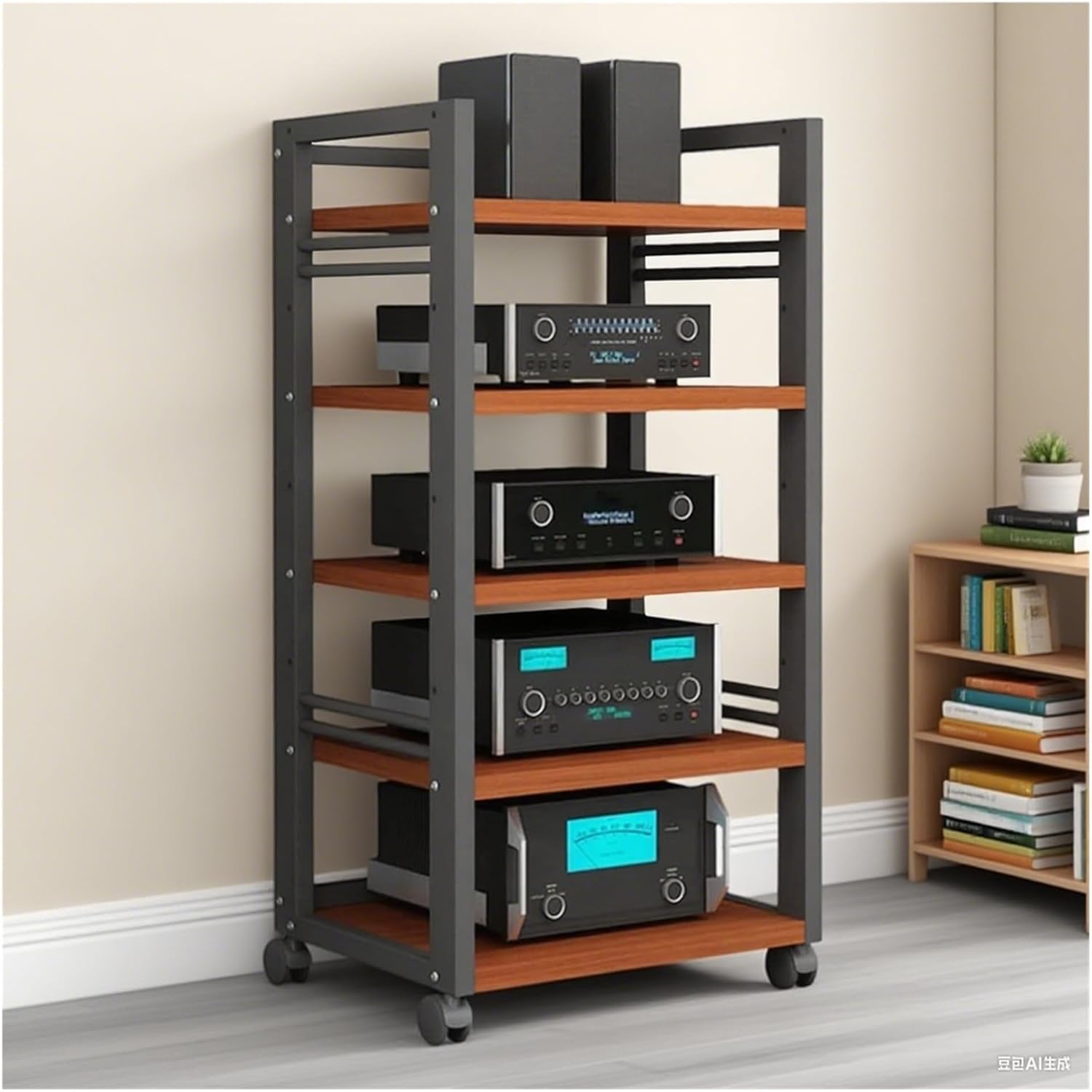 5-Layer Audio Equipment Shelf