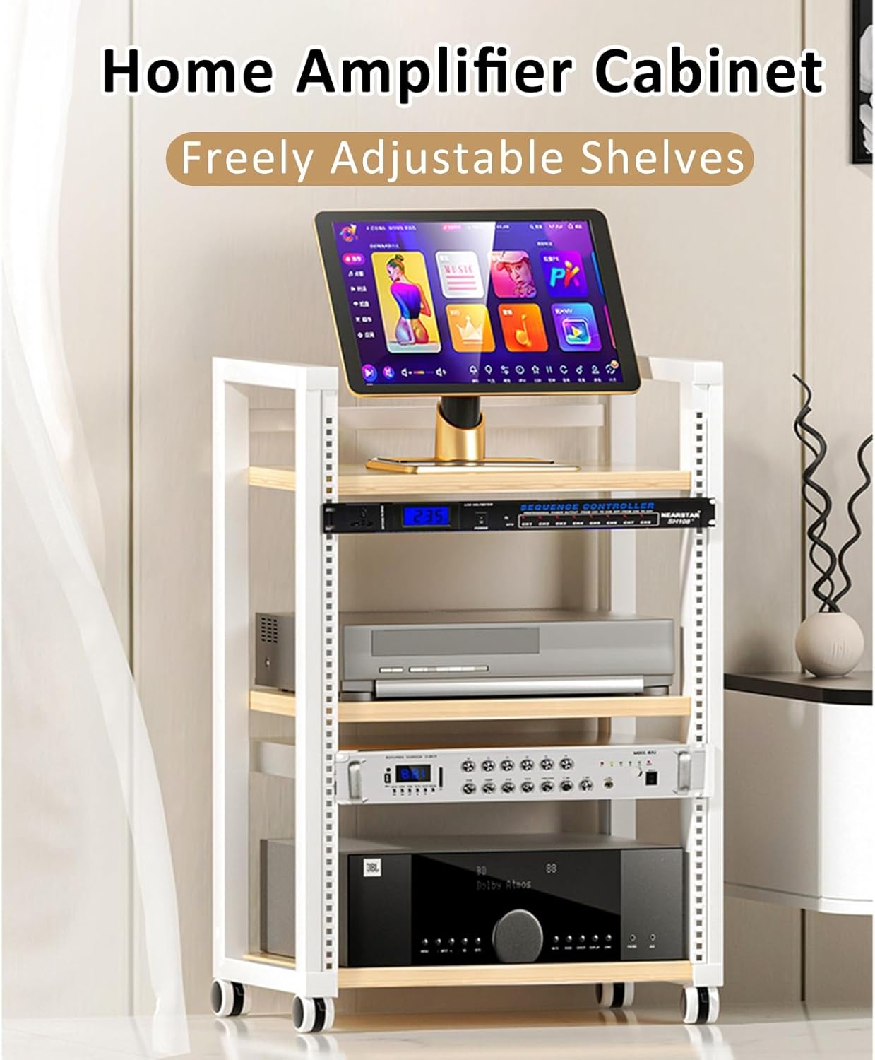 4-Tier Media Stand Audio