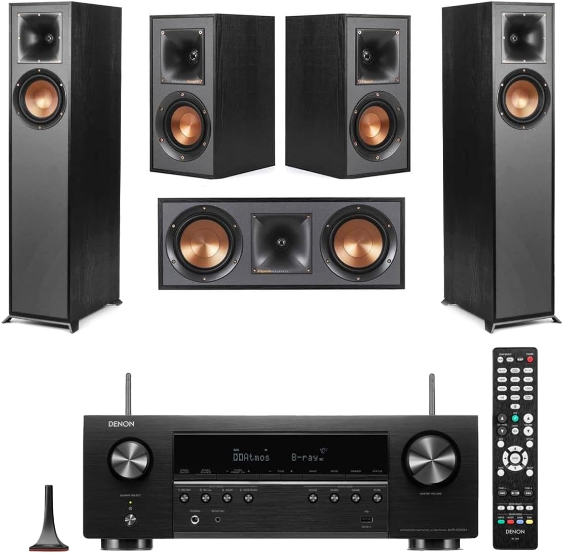 Klipsch Reference 5.0 Home Theater System with 2X R-610F Floorstanding Speaker