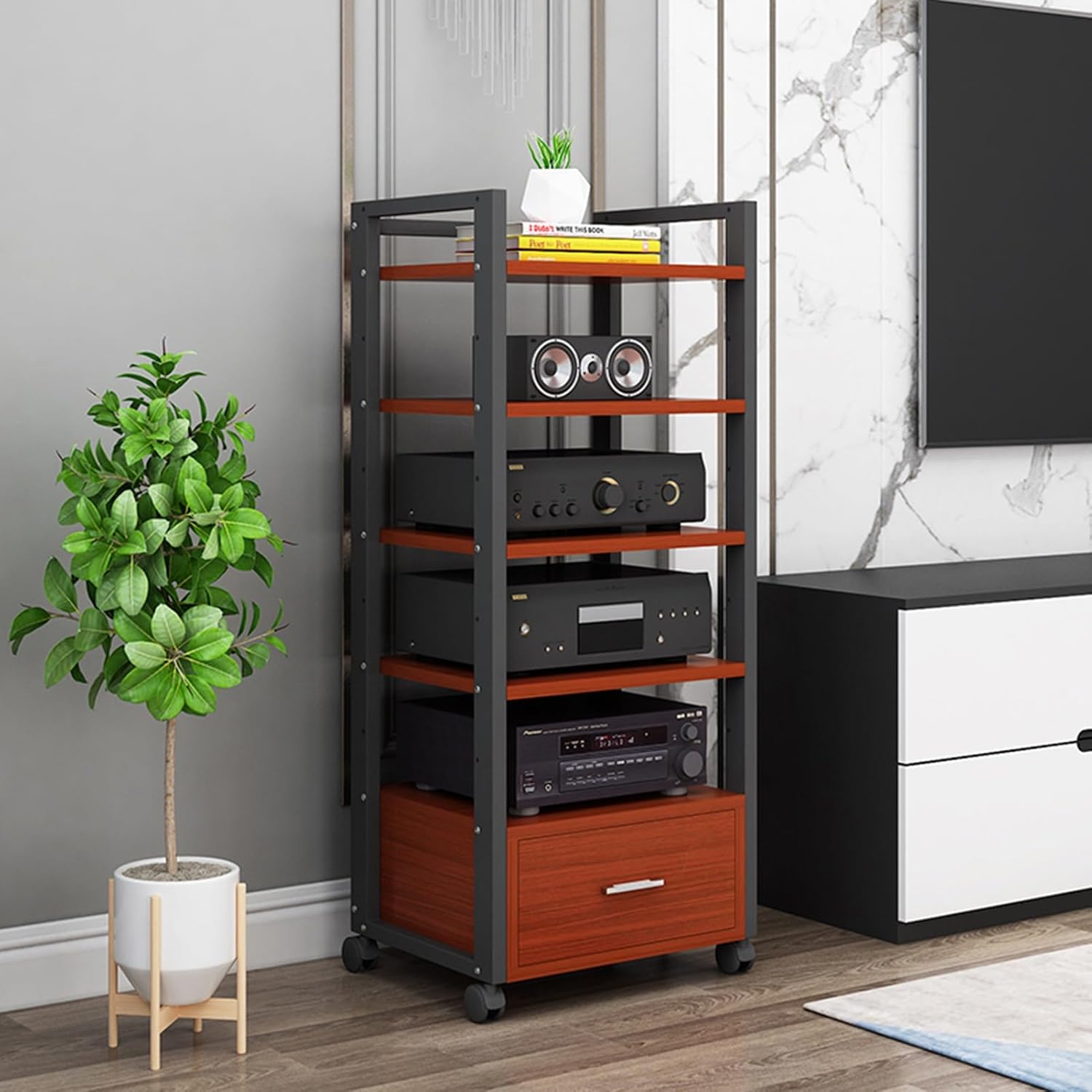 WUHUQN Long 50/60cm AV Media Stand