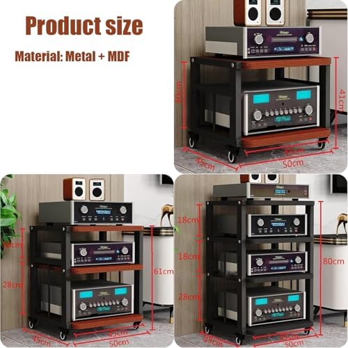 Mobile AV Media Stand with Wheels