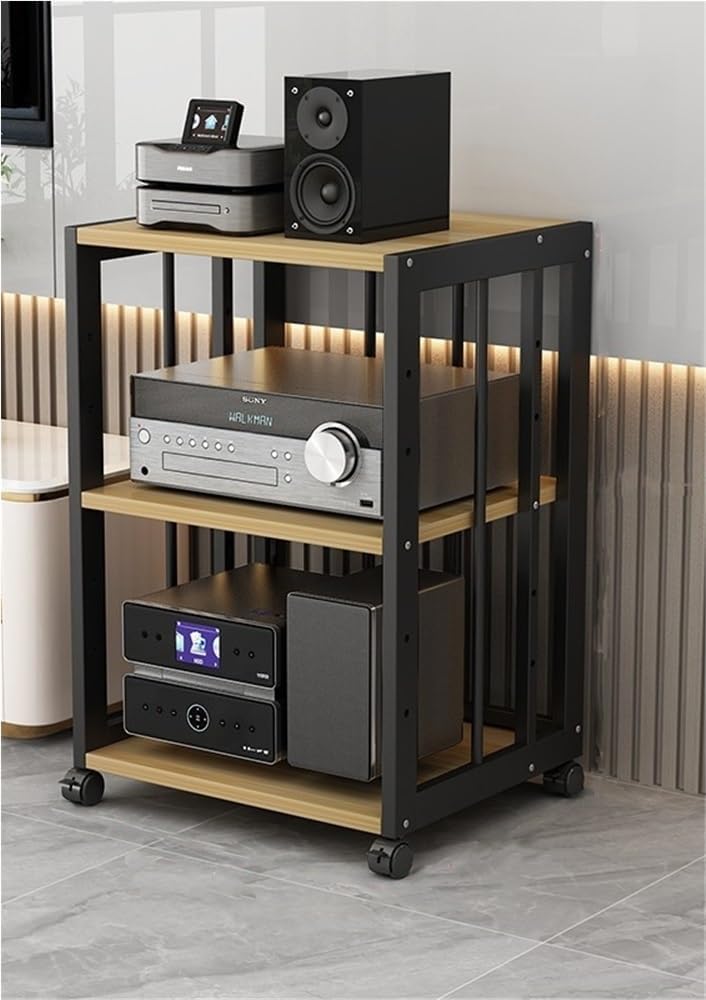 5-Tier AV Media Stand with Wheels