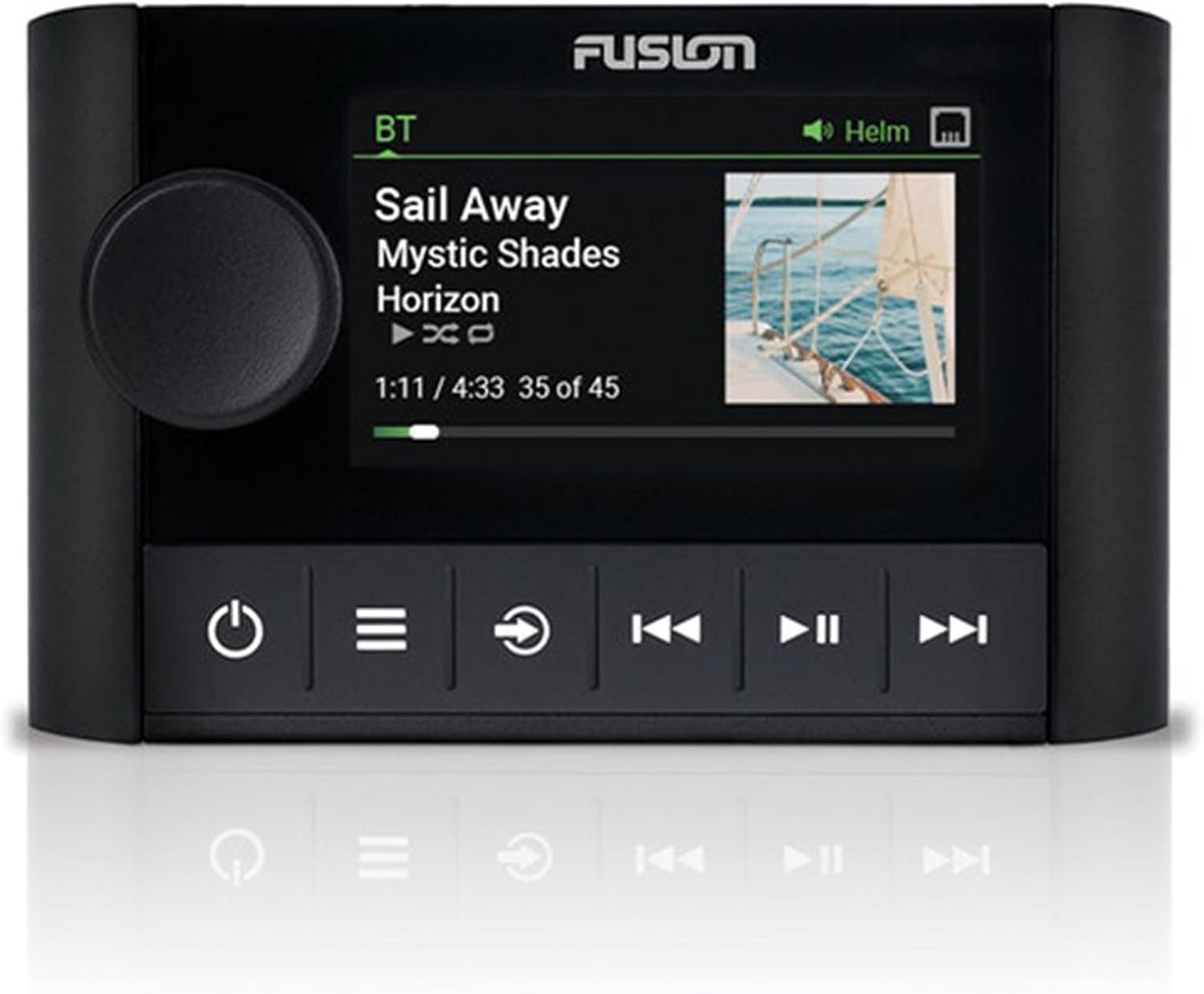 Garmin Fusion MS-WB675 Marine Hideaway Stereo with Digital Signal Processing (DSP) with MS-ERX400 Wired Remote