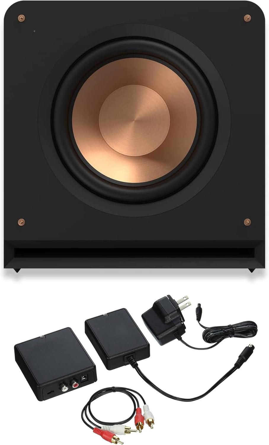 Klipsch RP-1400SW 1000W Subwoofer with 14 Inch Cerametallic Driver with a Klipsch WA-2 Wireless Subwoofer Kit (2023)