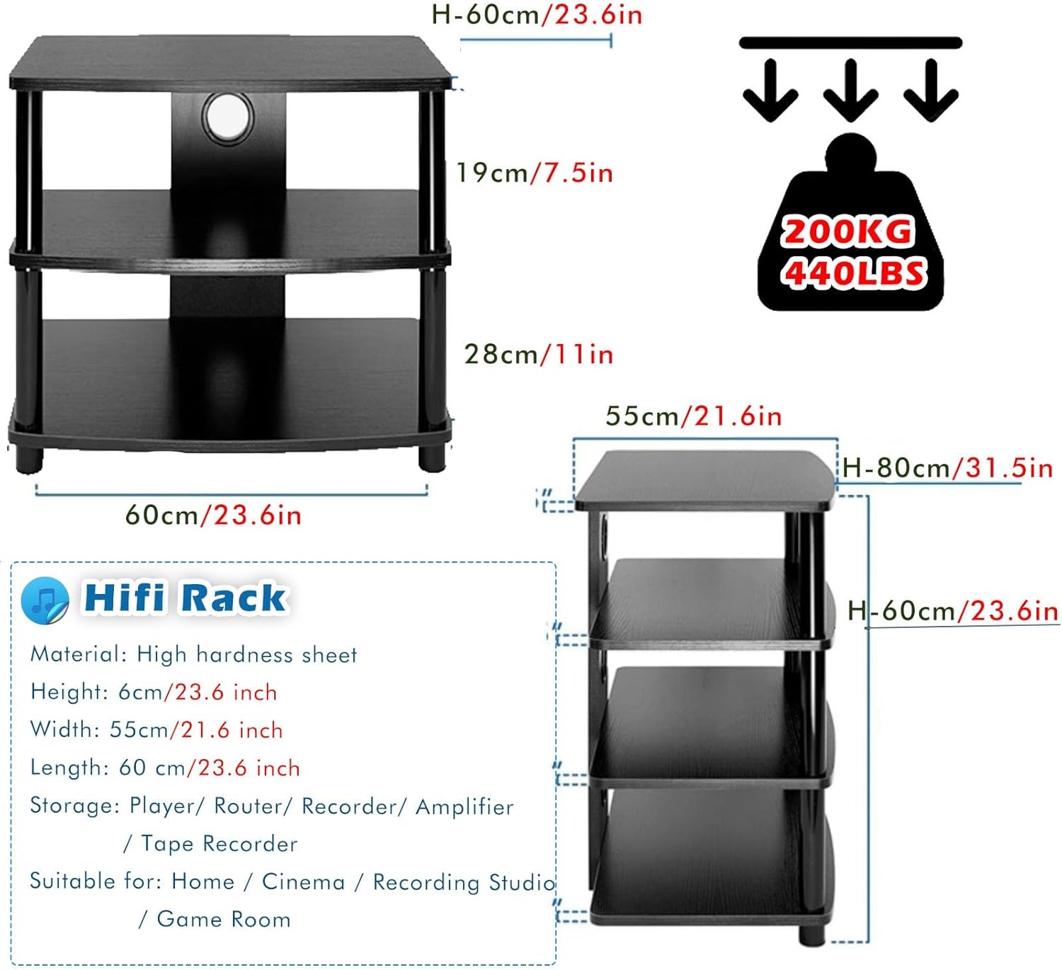WLCGYD Av Media Stand Corner