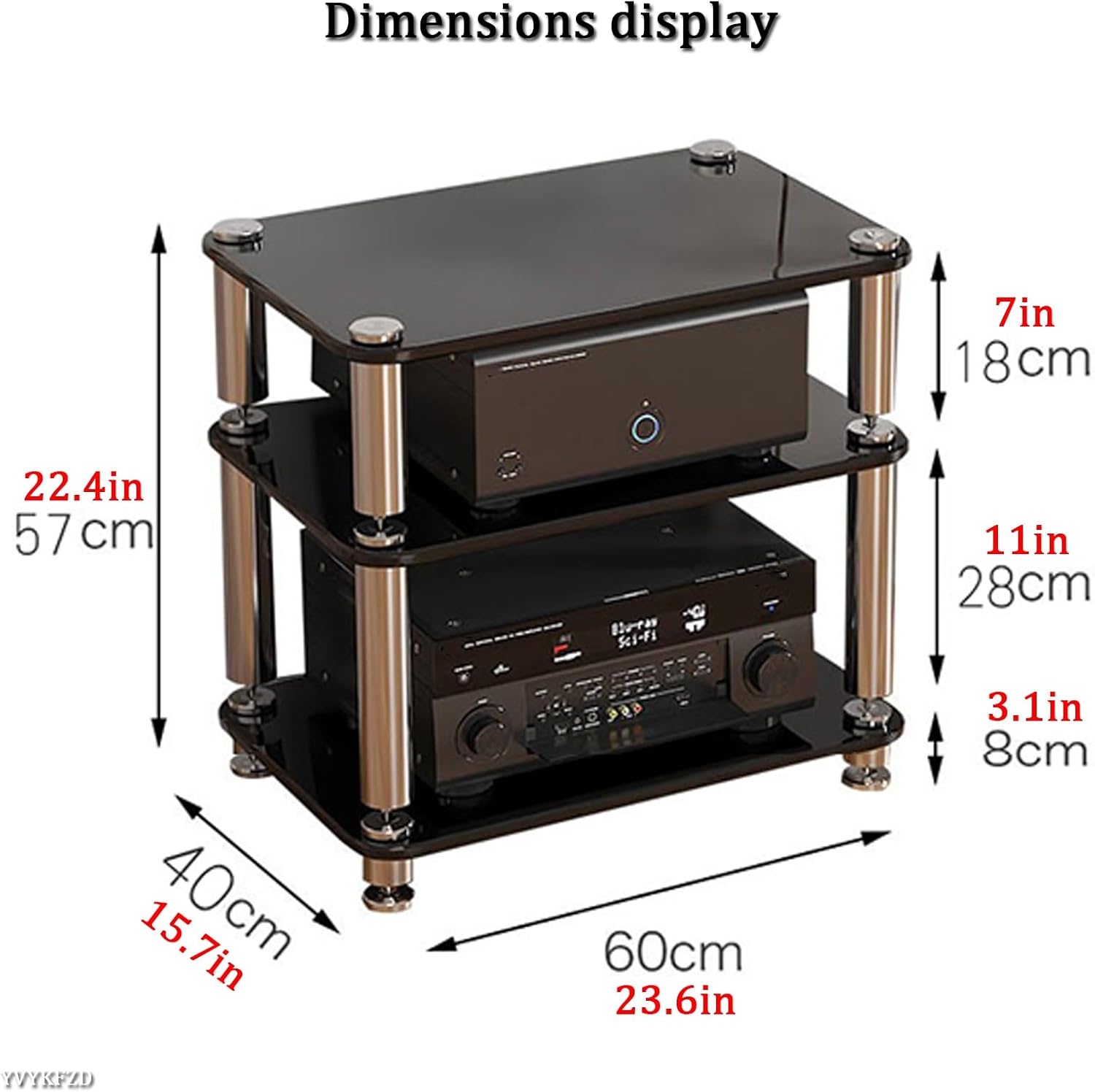 WUHUQN Media Stand Audio/Video Media Stand