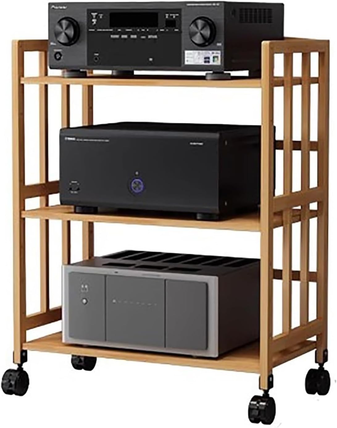 CHZDPP 3 4 Tier Audio Rack Cabinet/Bookshelf