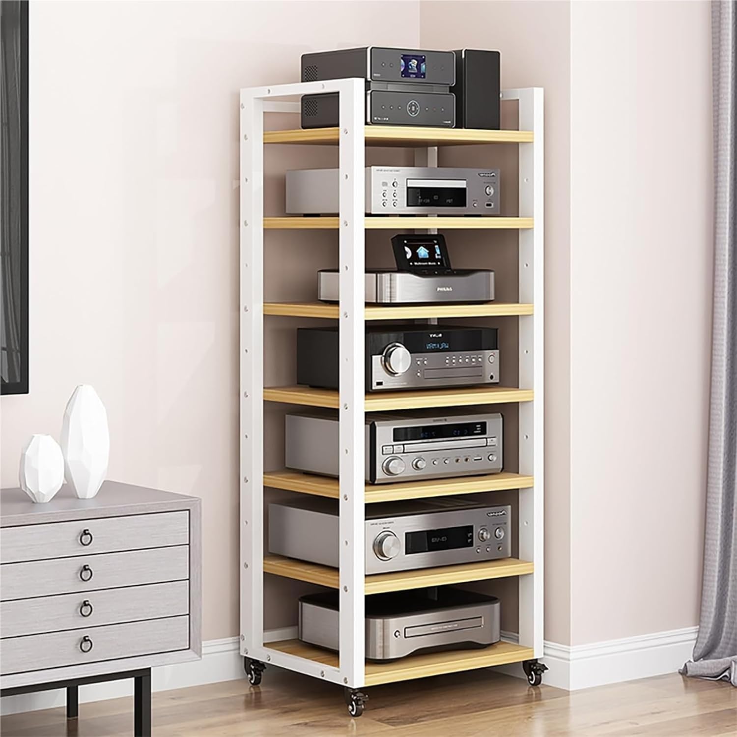 ZGHQHCDRH 7-Tier AV Media Stand