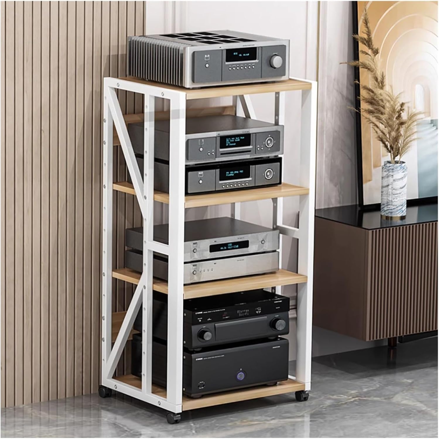 DFEDHF Mobile Home Entertainment Stand Stereo System