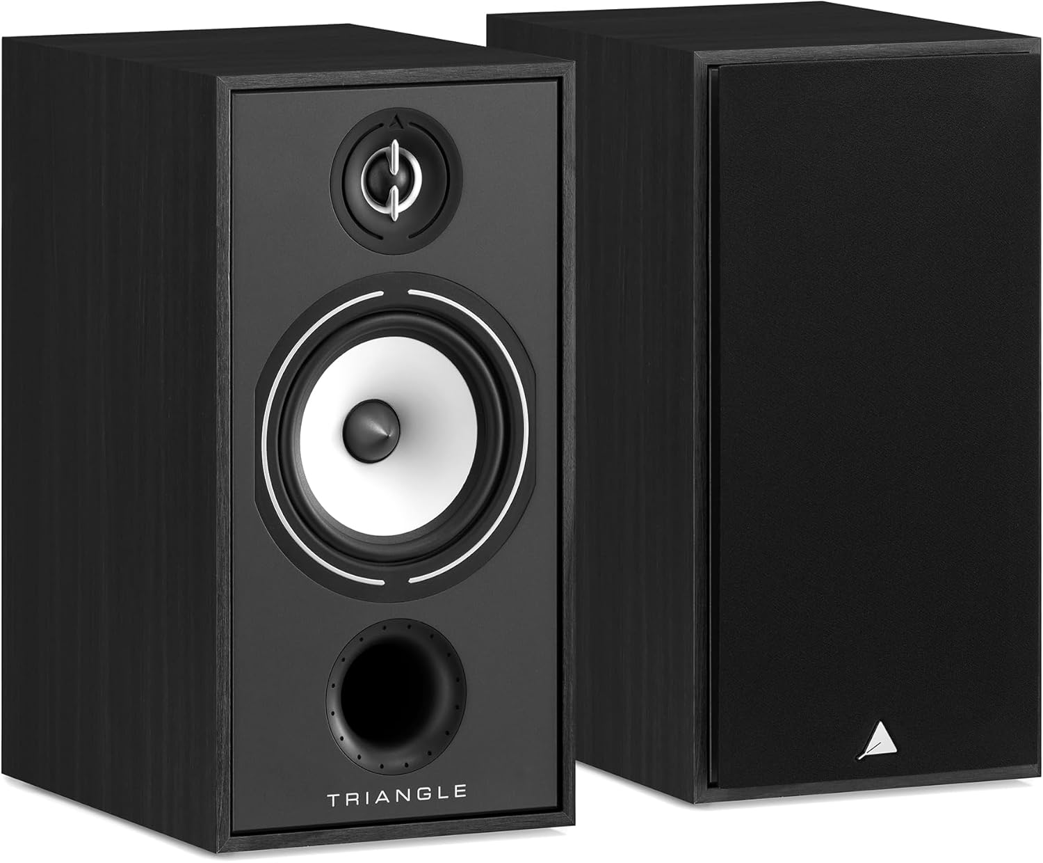 triangle - Hi-Fi Borea BR04 - Bookshelf Speaker - Power handling 110W - Output 91 dB/W/m - Surround Compatible for Home Cinema - 220 x 425 x 314 mm - Black Ash (Pair)