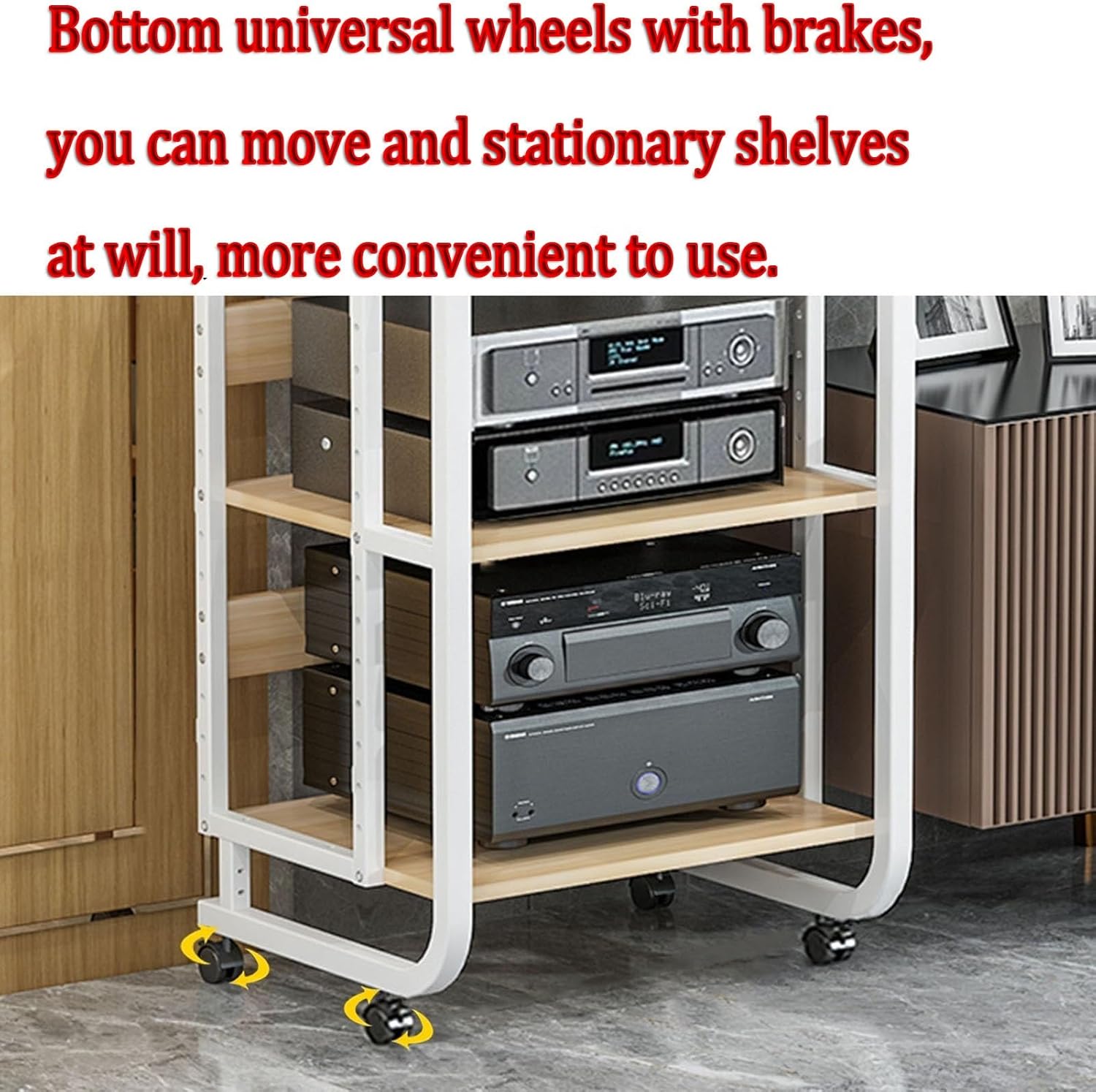 AErosx 5-Tier Audio Video Media Stand