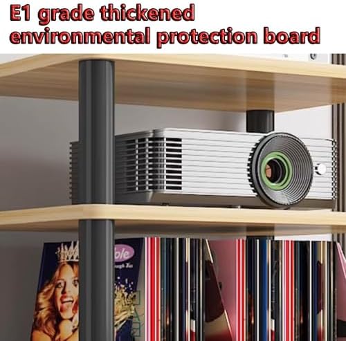 Heavy Duty Audio Rack Tower - Amplifier Stand & Speaker Shelf for Media Components - Sturdy Audio Component for Home Theater & Entertainment Systems (White 3)