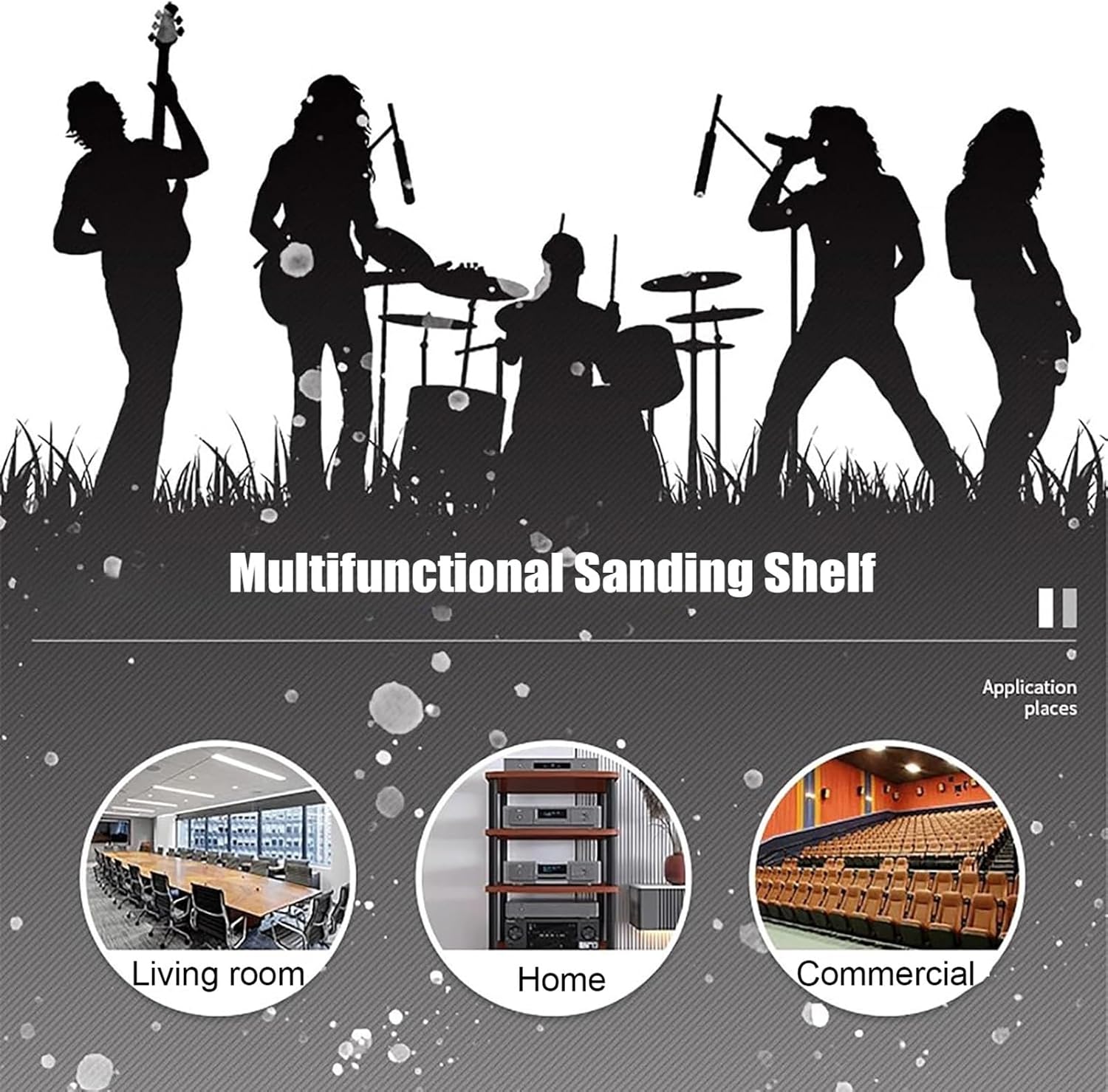 XingLi Audio-Video Media Stand With Adjustable Shelves