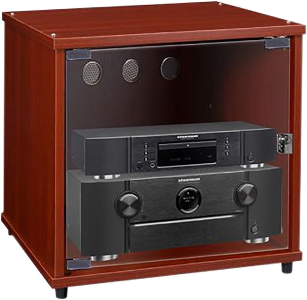 Wooden Media Cabinet & Audio Rack Tower