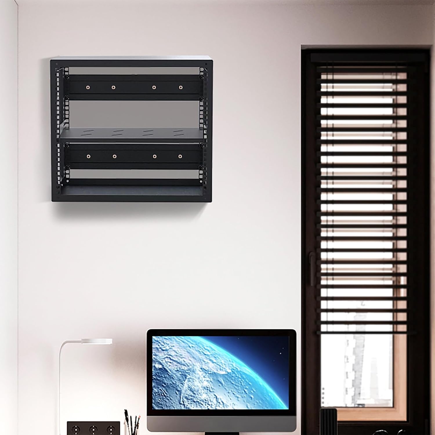 JIAOCKJIAO Wall Mounted AV Media Stand