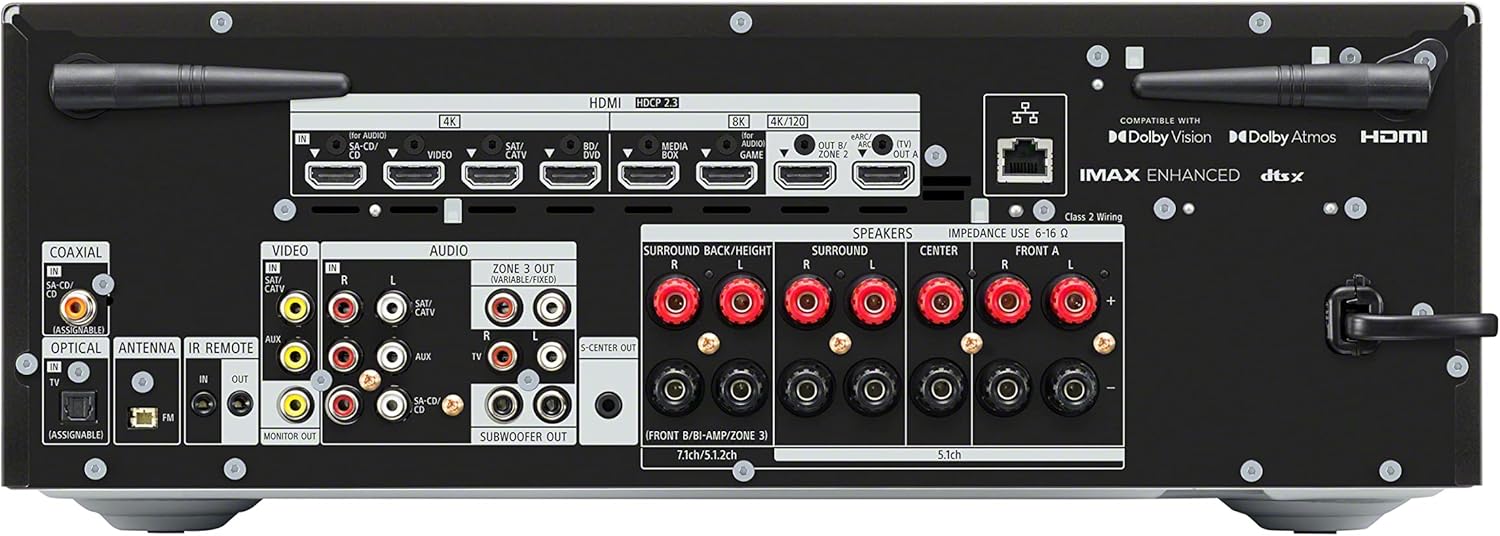 Sony STR-AN1000 7.2 CH Surround Sound Home Theater 8K A/V Receiver: Dolby Atmos