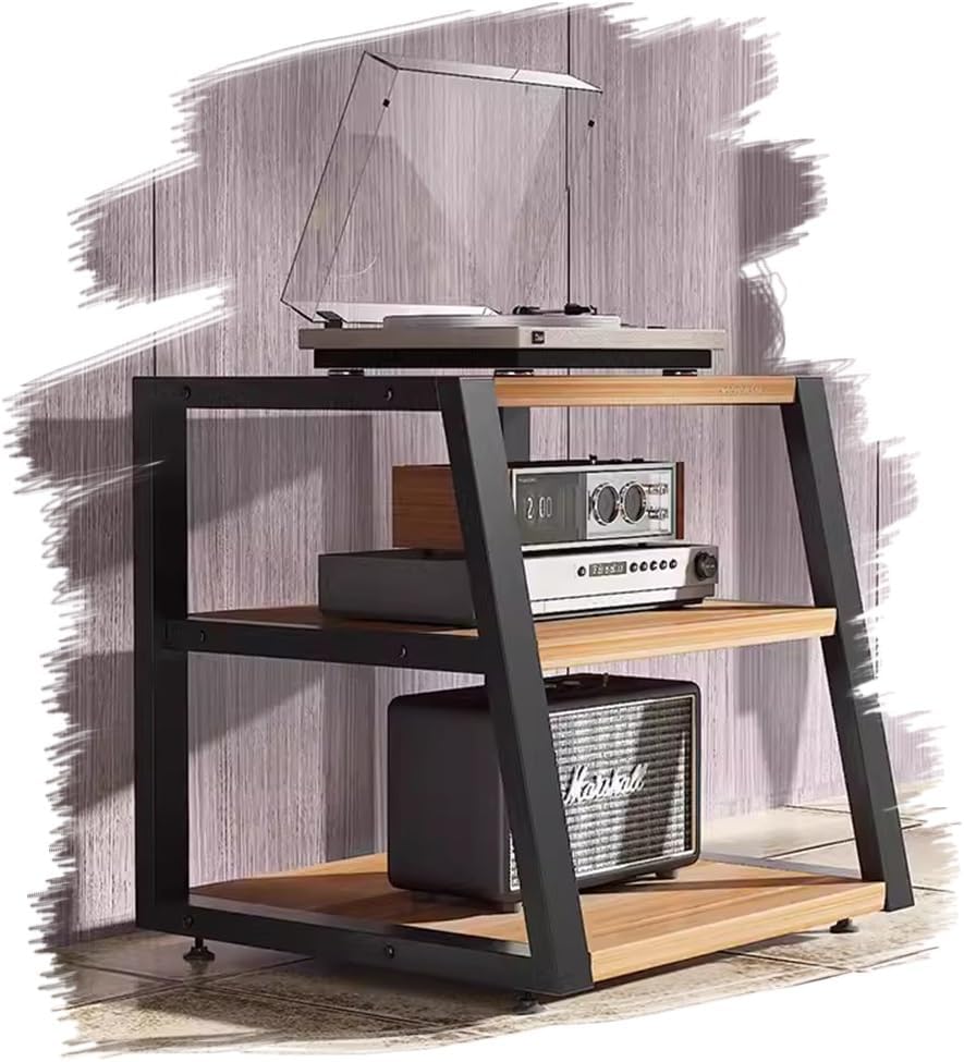 OUKEJNM 4 Tier Shelf Audio Stand