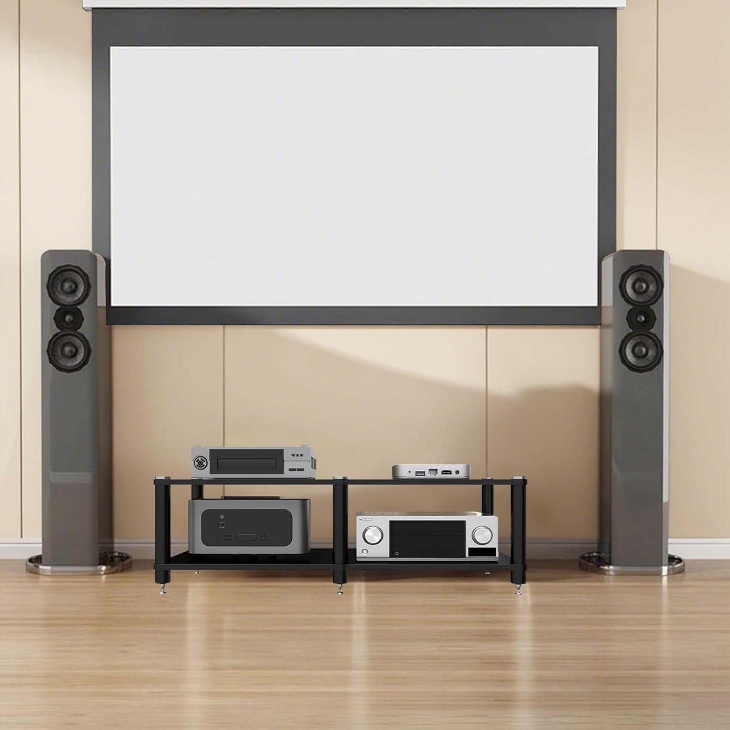 ZGZCQDSL 2 Tier Long AV Media Stand