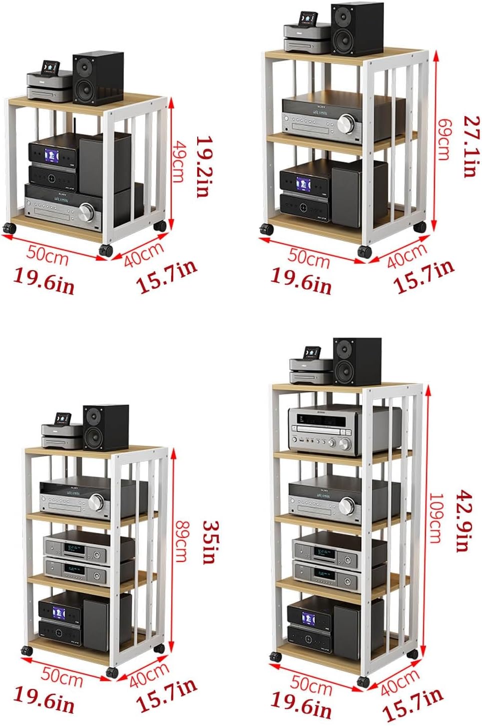 JIAOCKJIAO AV Audio Rack