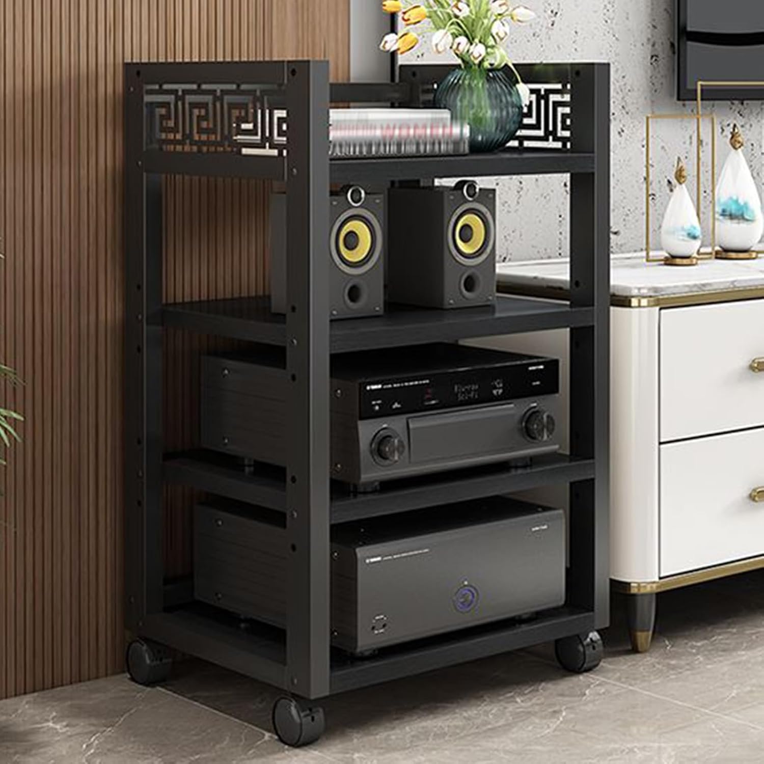 LYXWGRZD 4-Tier Media Stand