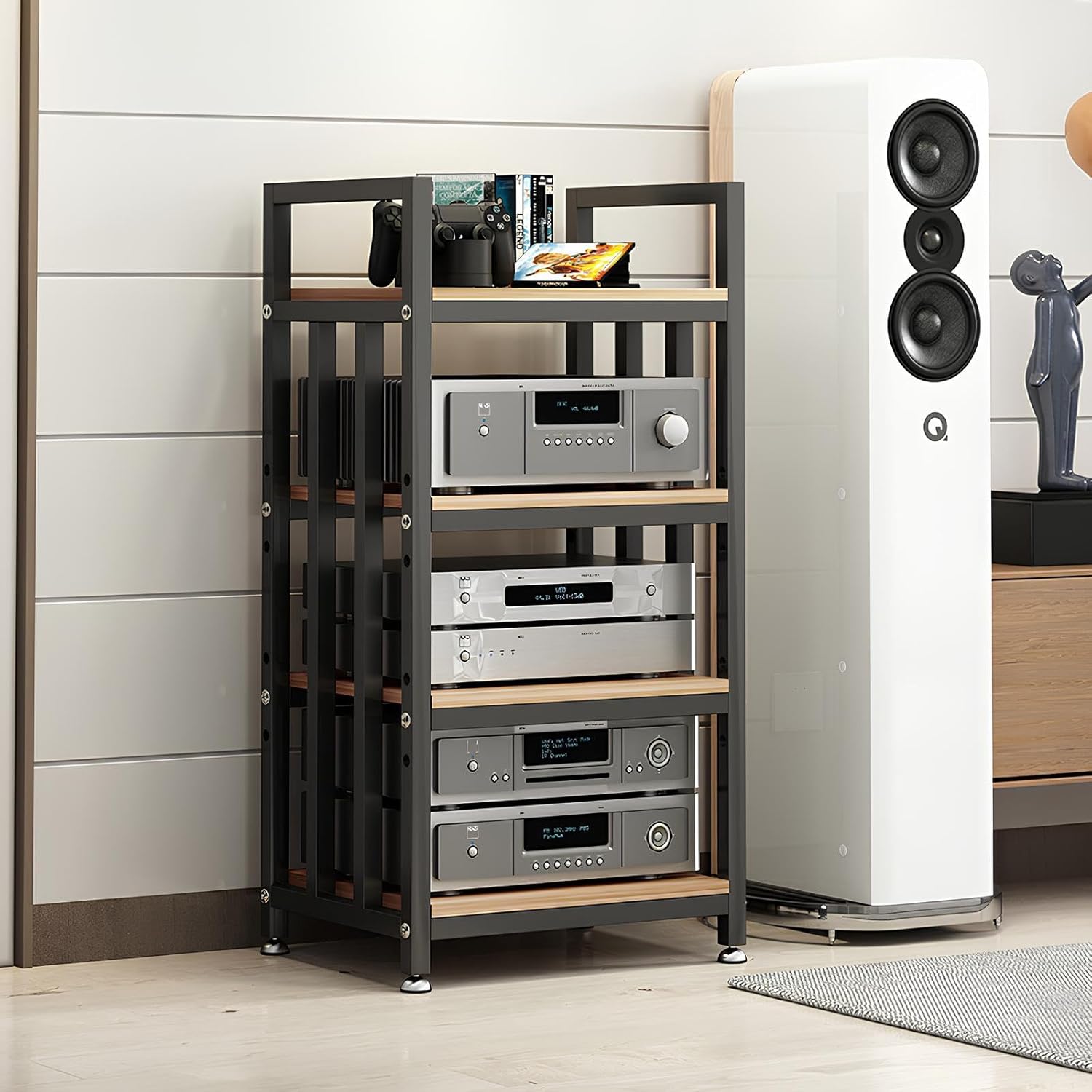 ZCSL 3/4 Tier Modern Stereo Rack