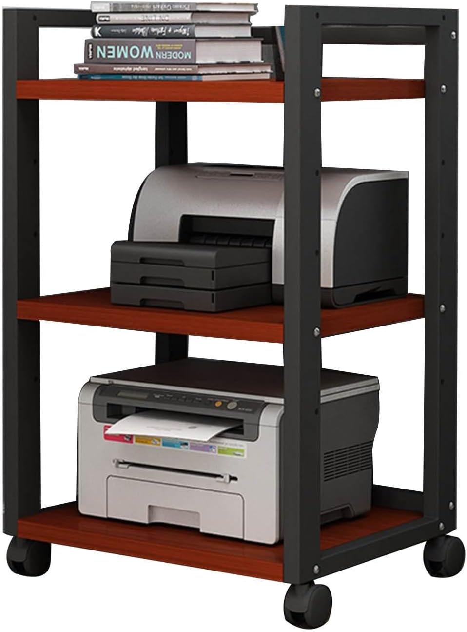 WUHUQN Media Stand Audio Video Media Vertical Cabinet 3 Layers