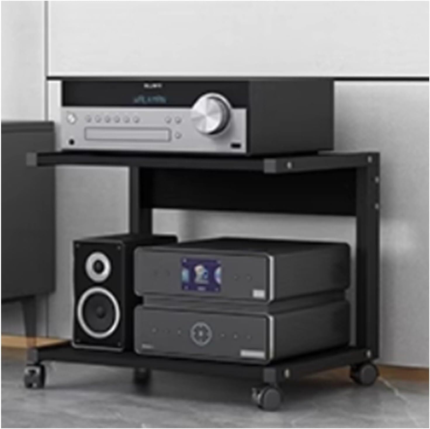 2-Tier Audio Media Rack