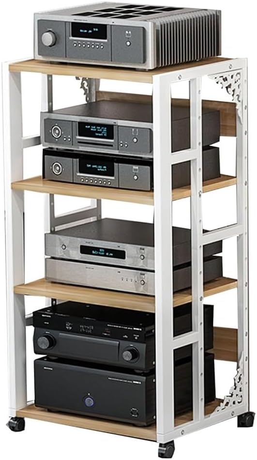 BIUBPW Media Stand Audio/Video Media Storage Cabinet