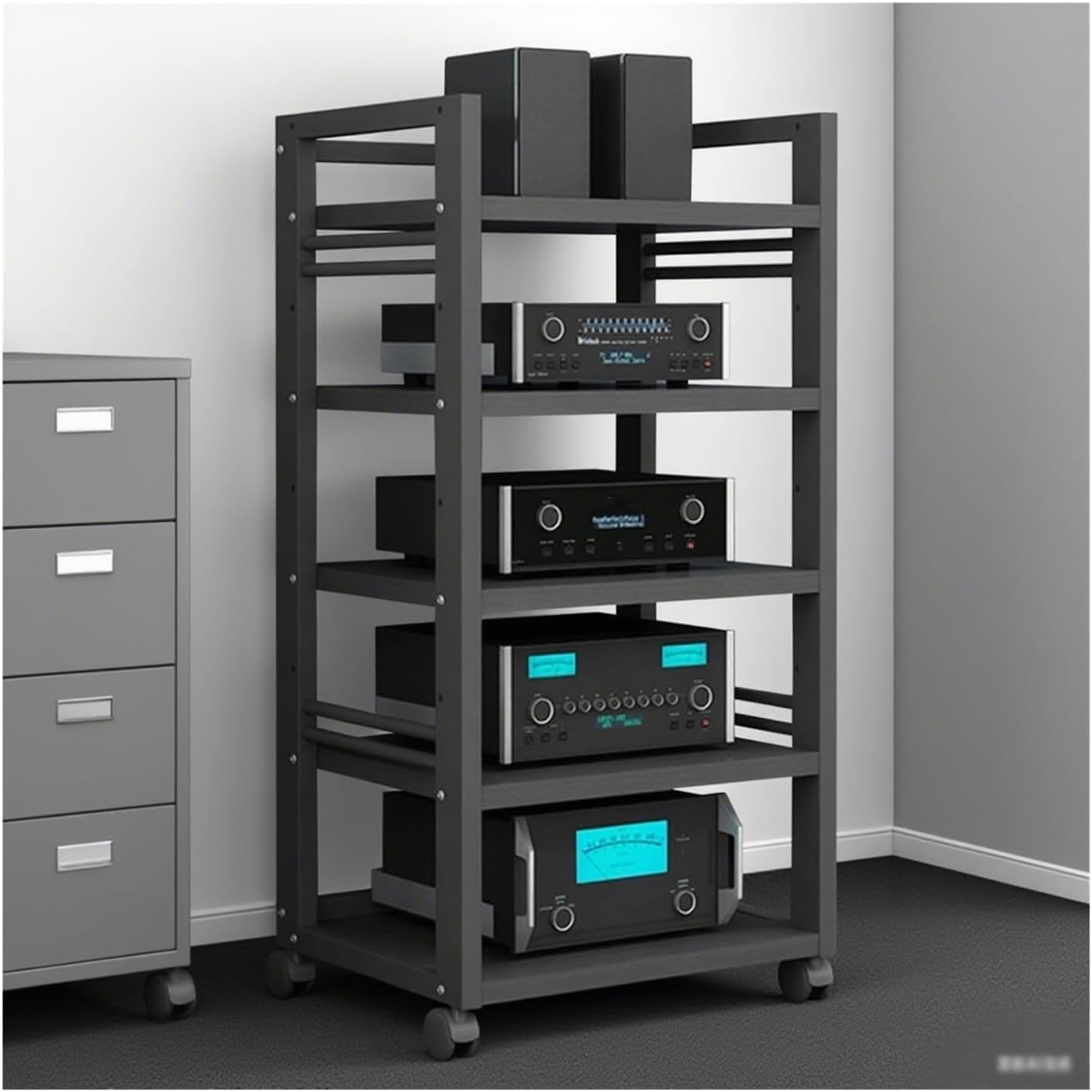 5 Tier Audio Rack Tower