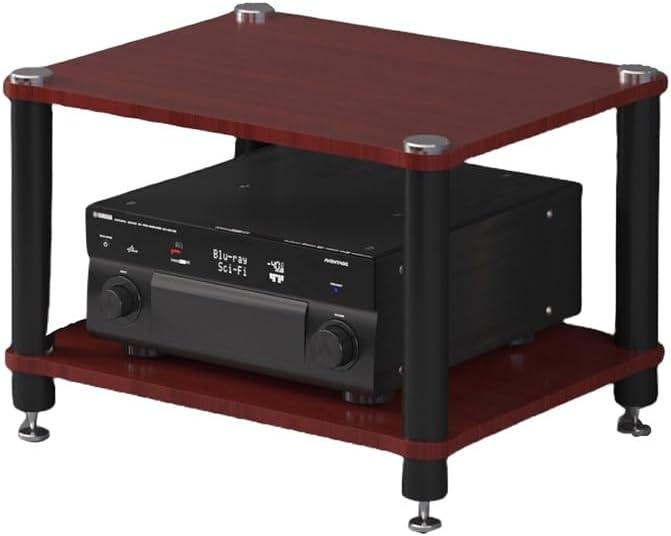 KGPGNYMYHA Stereo Component Cabinet Freestanding AV Media Stand Stereo Rack Living Room Audio-video Shelving Record Player Stand AV Cabinet(Brown