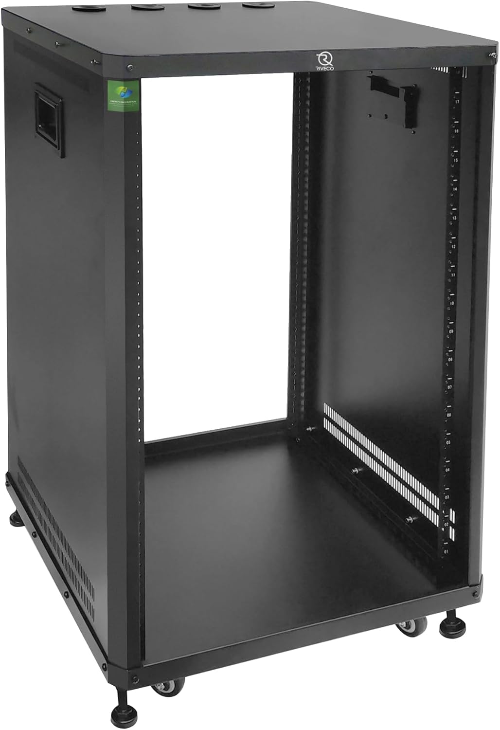 RIVECO POMU 18U Stereo & Server Rack with Caster Wheels