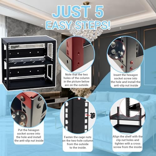 Wall Mounted 2-Tier DVD Component Shelf