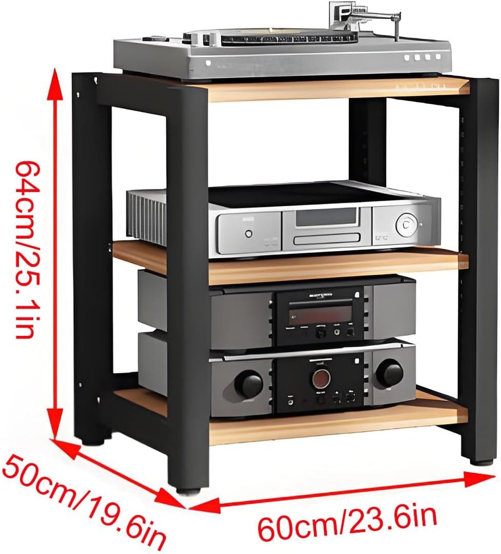 2/3/4/5 Tier Audio Cabinet Record Player Stand Audio Rack