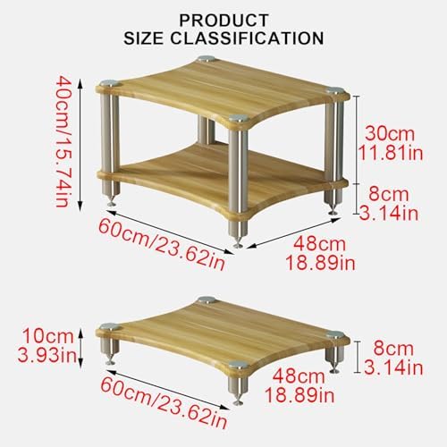 Audio Rack Stand - Stereo Media Shelf for Projectors