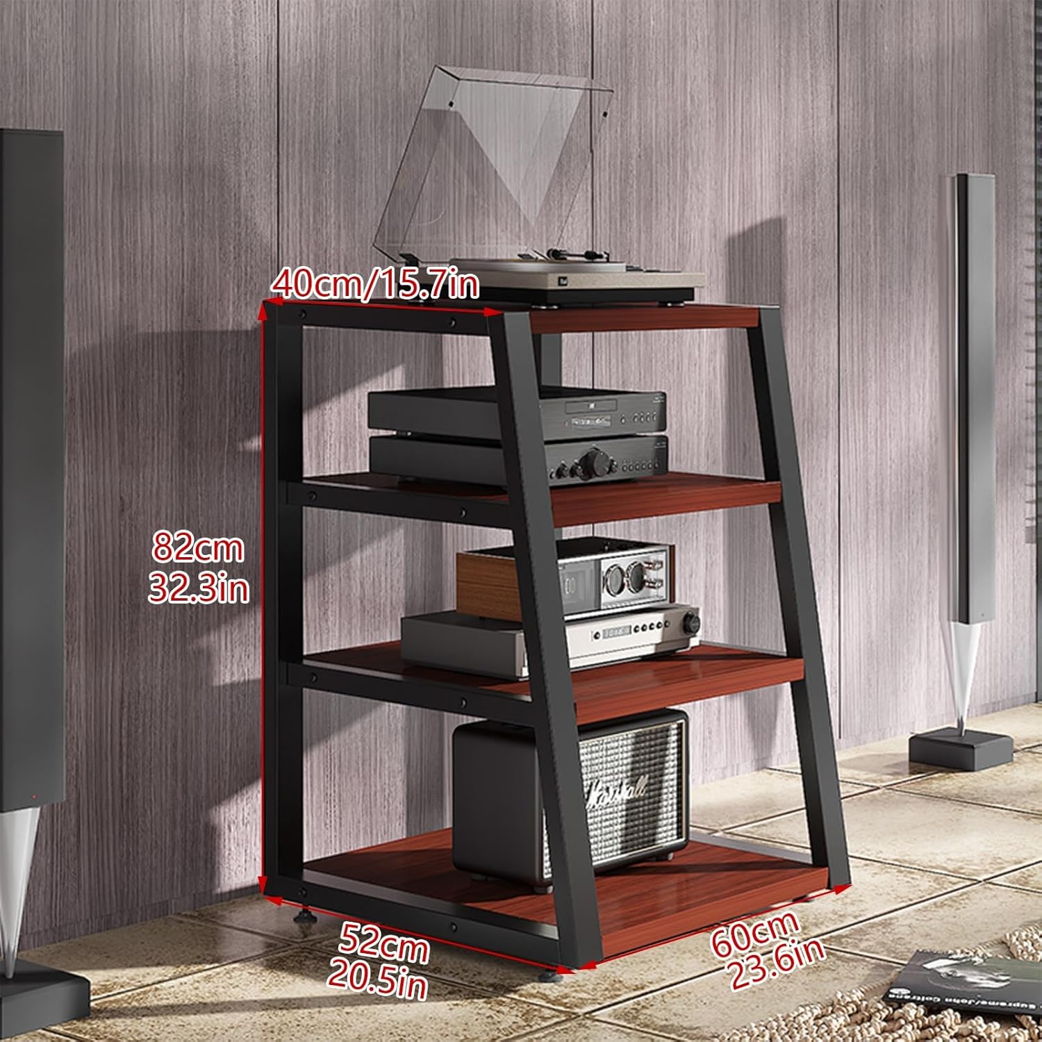 THNSAWX AV Media Stand Corner Shelf