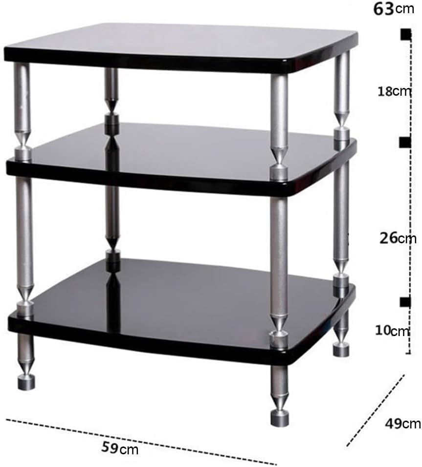 OUKEJNM 1 2 3 4 Tier Shelf Audio Stand