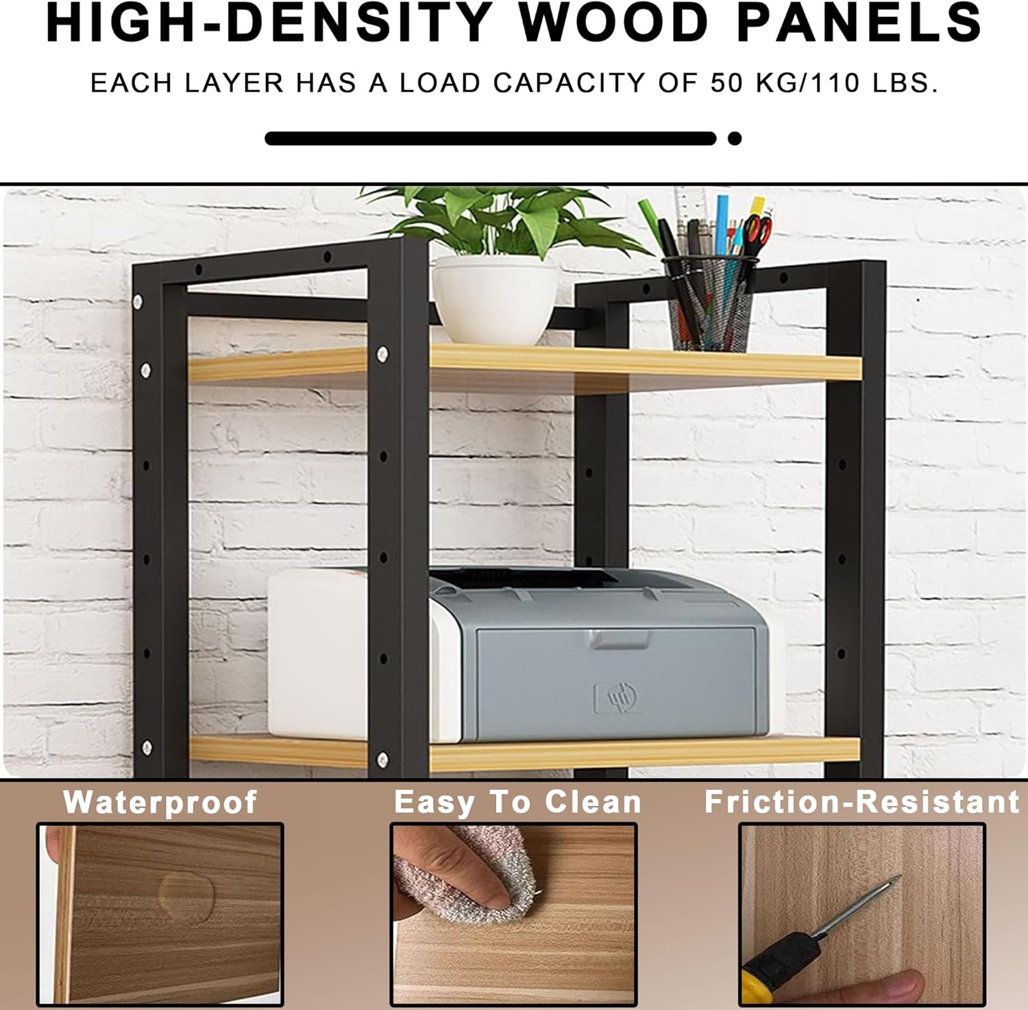 saun 5-Tier Audio Rack Tower