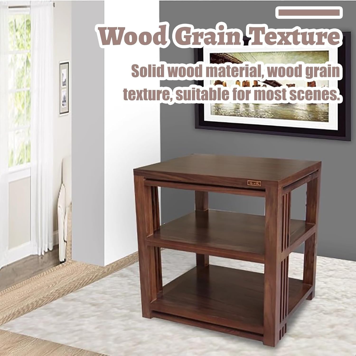 Elitix Wooden Media Audio-Video Shelving Cabinet