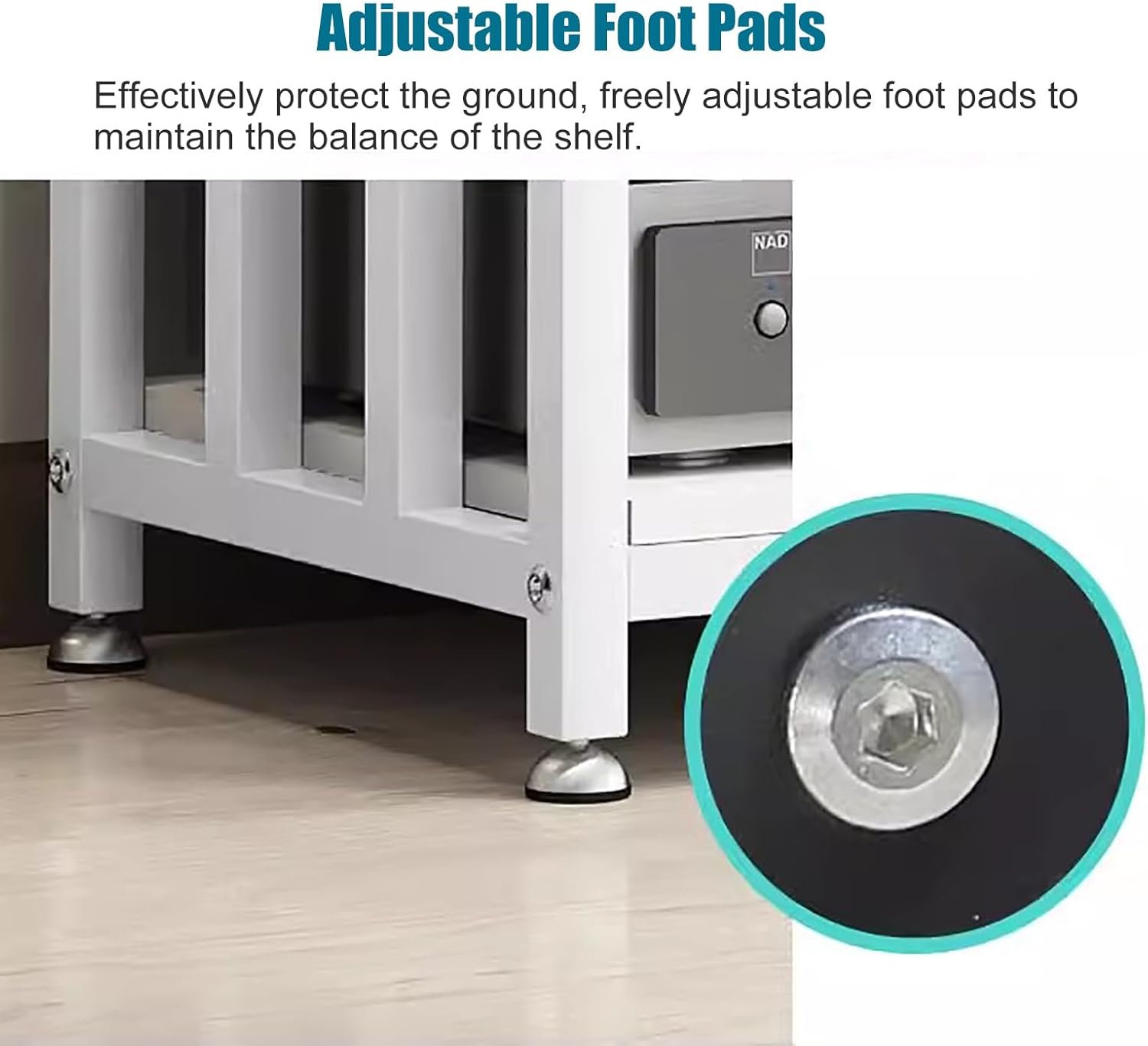 Home Office Living Room Stereo Component Cabinet Media Stand Freestanding