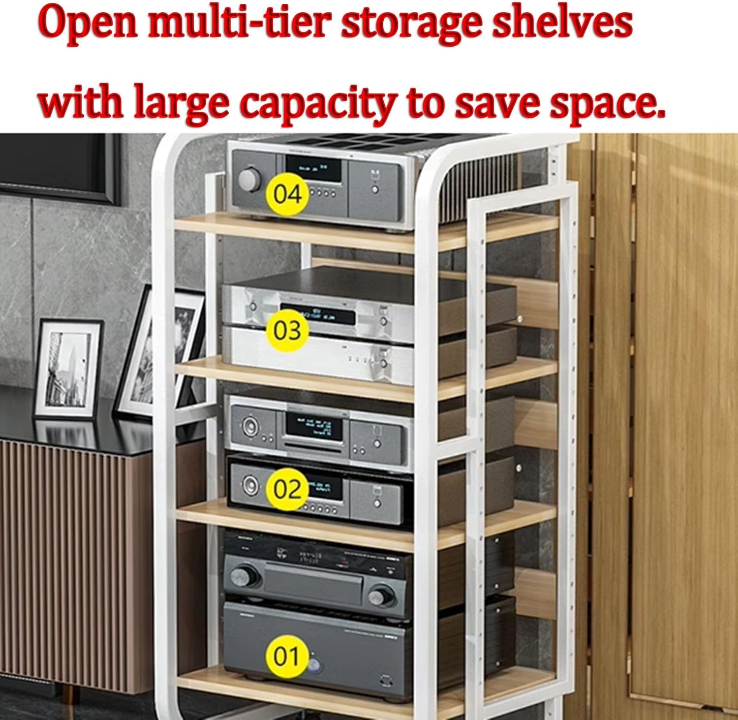 AErosx 5-Tier Audio Video Media Stand
